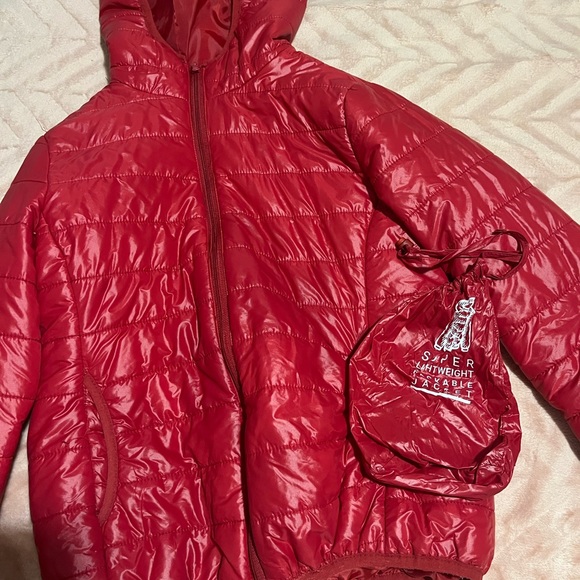 Red Puffer Jacket - Picture 4 of 4